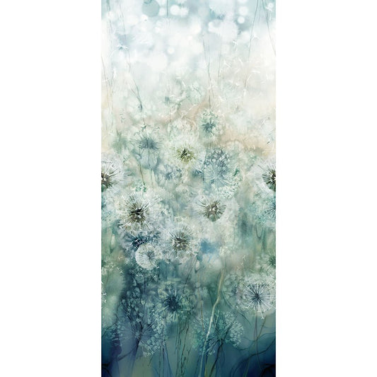 108" Wide Quilt Backing Whisper Scenic Turquoise Multi - Northcott from Fort Worth Fabric Studio