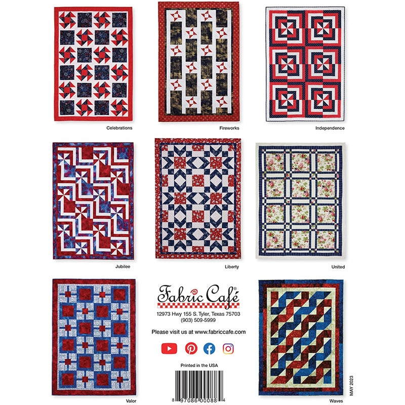Make It Patriotic: 3-Yard Quilt Book + 3 Coordinated One-Yard Cuts