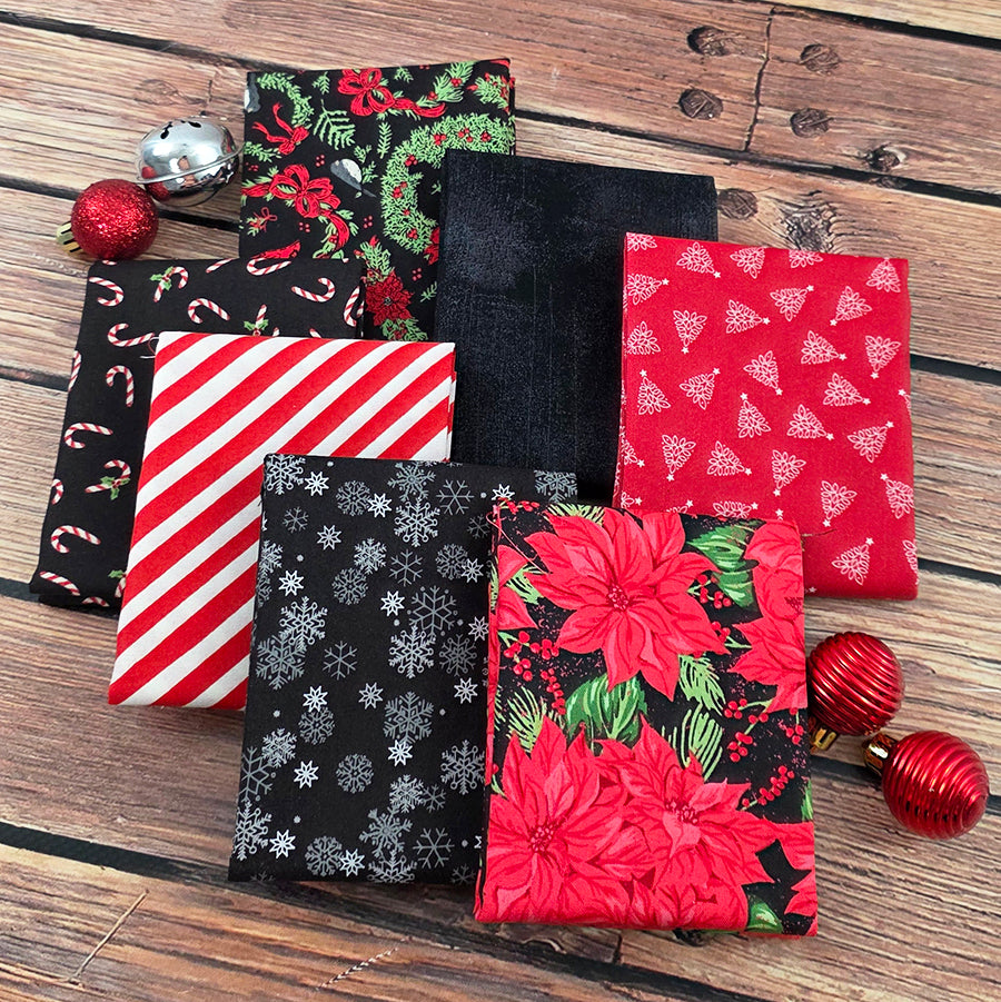Midnight Noel – FWFS Exclusive 7 Piece Fat Quarter Bundle