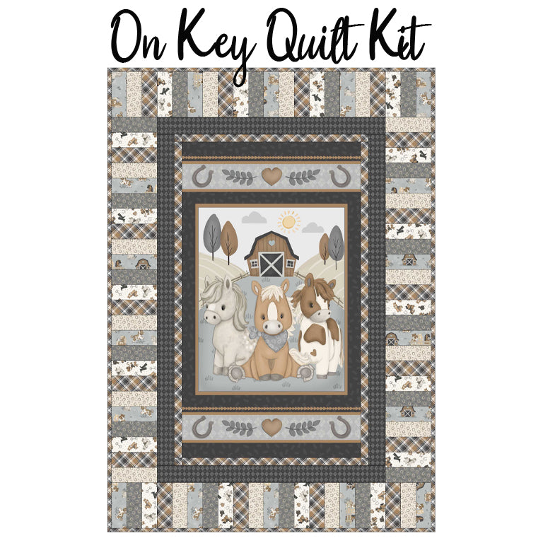 On Key Quilt Kit with Tiny Trots from Henry Glass