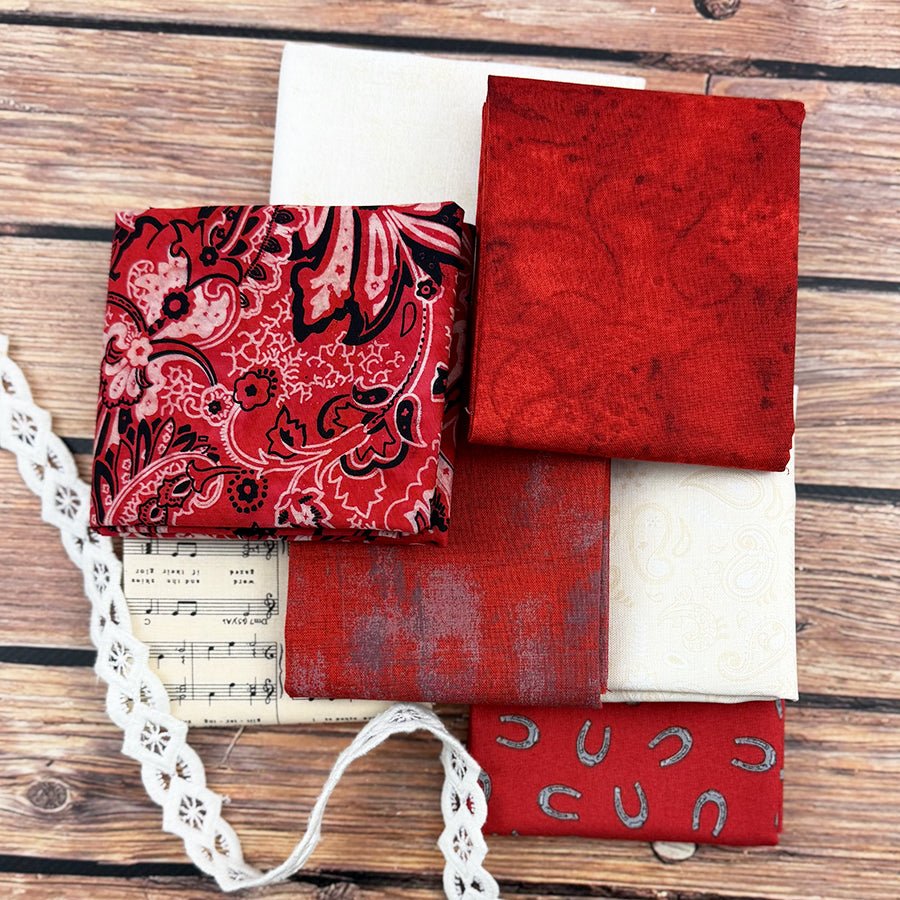 Bandana & Barnwood – FWFS Exclusive 7 Piece Fat Quarter Bundle - Fort Worth Fabric Studio from Fort Worth Fabric Studio