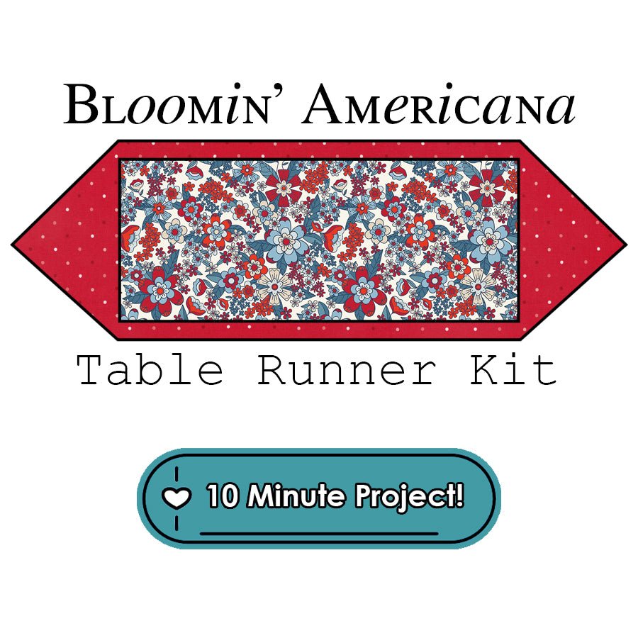 Bloomin' Americana 10 Minute Table Runner Kit Art Gallery - Art Gallery from Fort Worth Fabric Studio