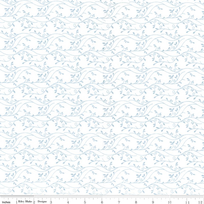 Blooms at Dusk Batiks Vines & Petals Pearl River Yardage by Riley Blake