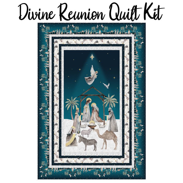 Divine Reunion Quilt Kit with Silent Night from Blank - Blank Quilting from Fort Worth Fabric Studio