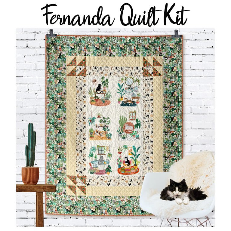 Fernanda Quilt Kit with Homebodies from Clothworks Kit by Clothworks