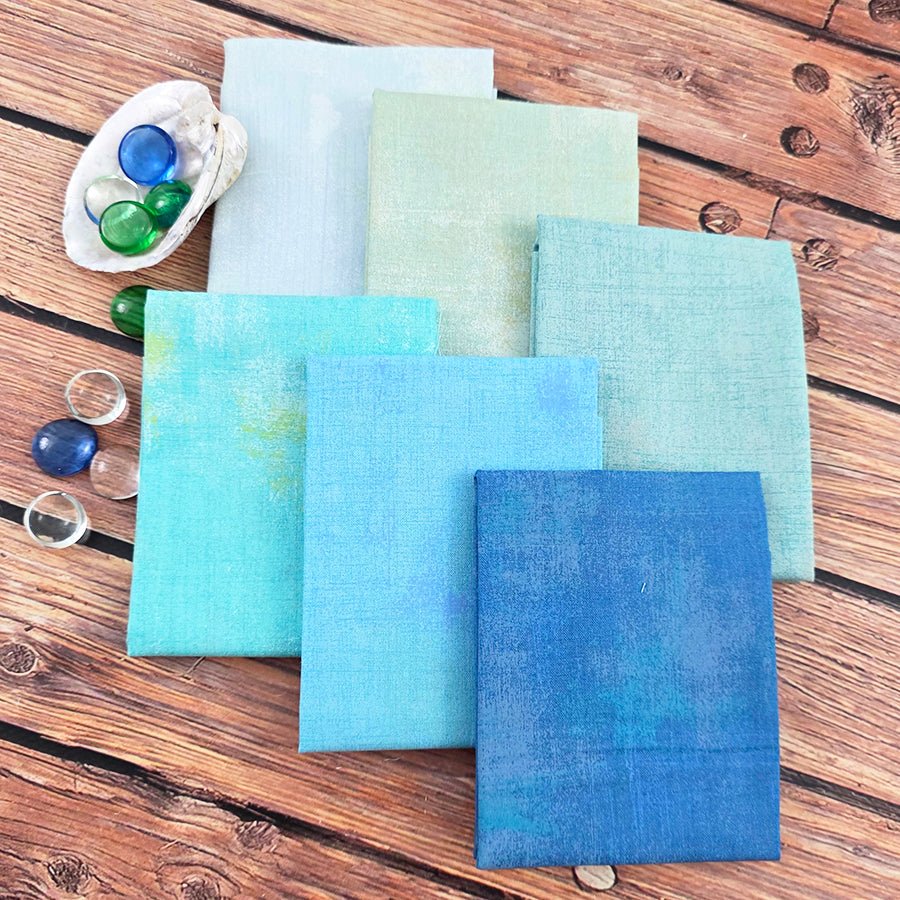 Frio River Waters Fat Quarter Bundle FWFS Exclusive (6 FQs) - Fort Worth Fabric Studio from Fort Worth Fabric Studio