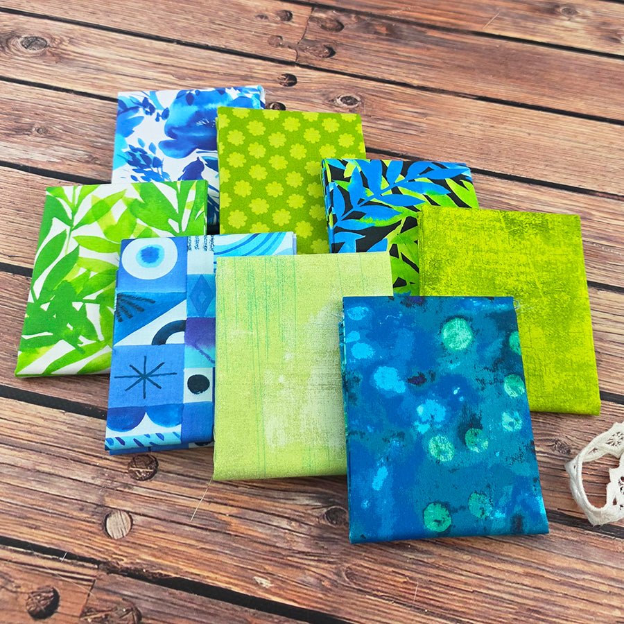 Juice Box Electric – FWFS Exclusive 8 Piece Fat Quarter Bundle - Fort Worth Fabric Studio from Fort Worth Fabric Studio