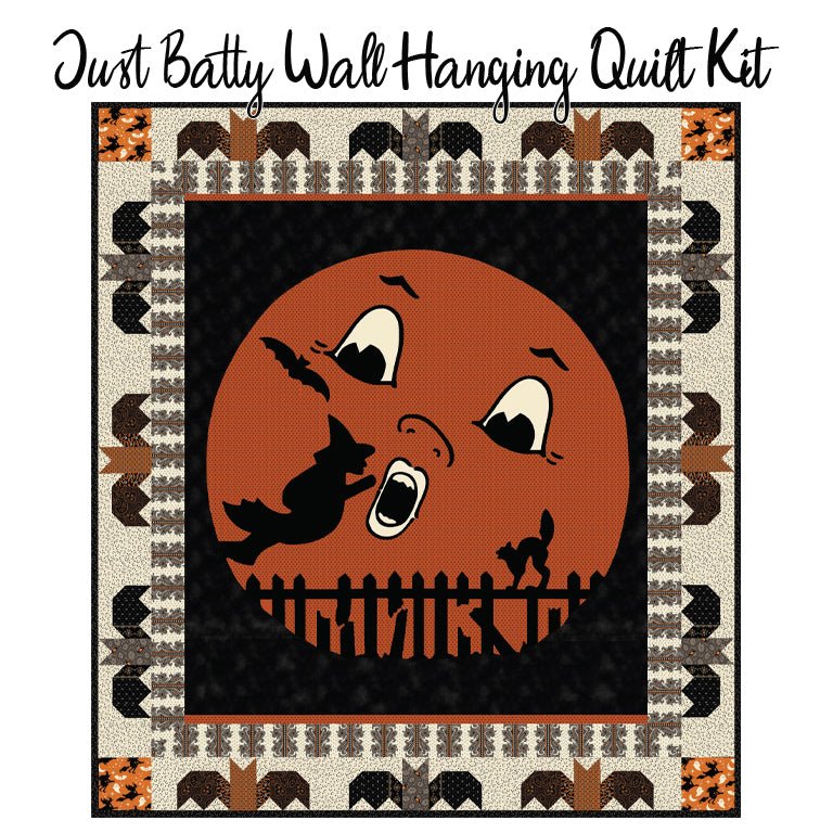 Just Batty Wall Hanging Quilt Kit with Mr. Moon from Henry Glass - Henry Glass from Fort Worth Fabric Studio