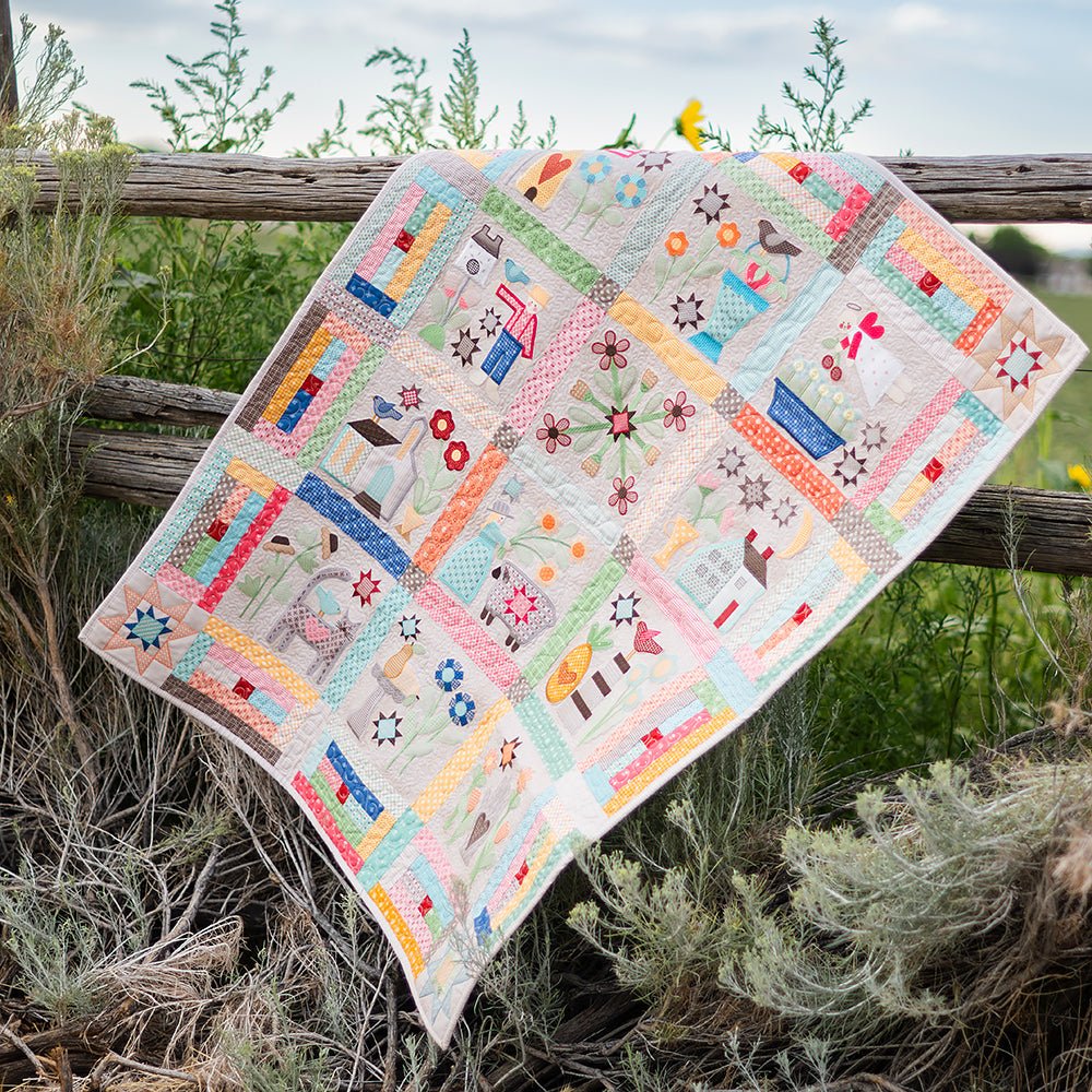 Machine Embroidery USB Prim Quilt by Lori Holt for Riley Blake - Riley Blake from Fort Worth Fabric Studio