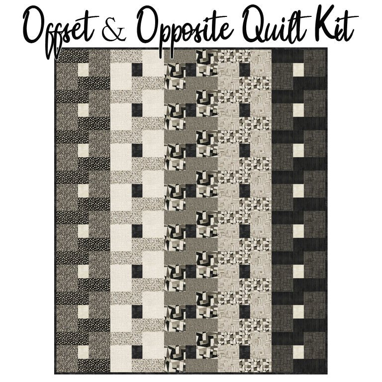 Offset & Opposite Quilt Kit with Modern Vibe from Northcott - Northcott from Fort Worth Fabric Studio