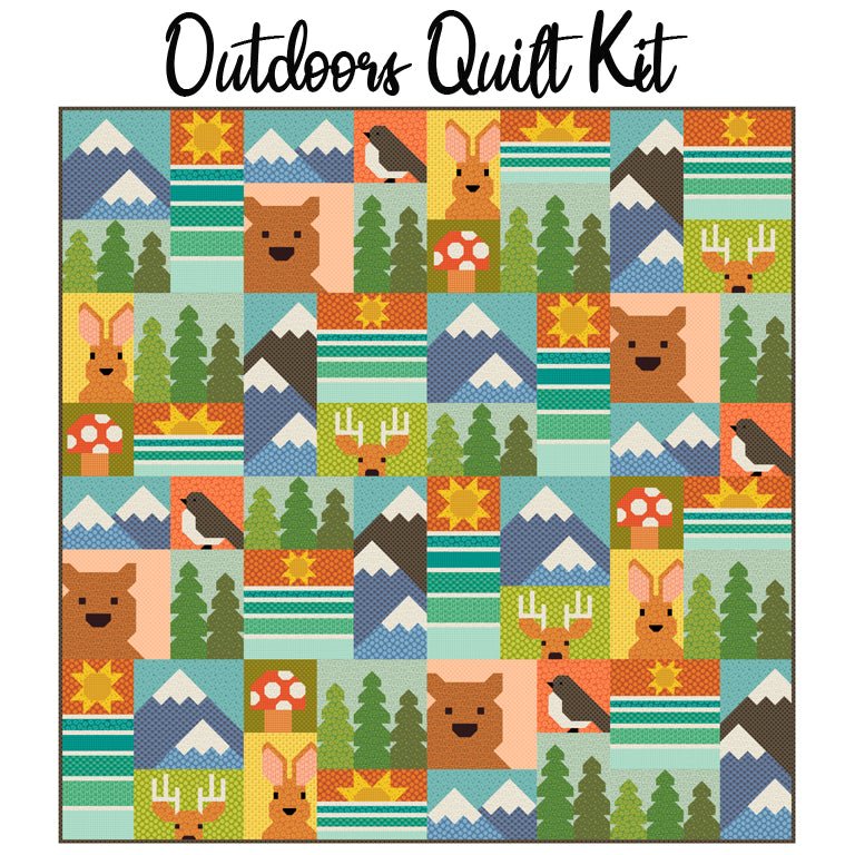 Outdoors Quilt Kit with Scenery from Moda - Moda from Fort Worth Fabric Studio
