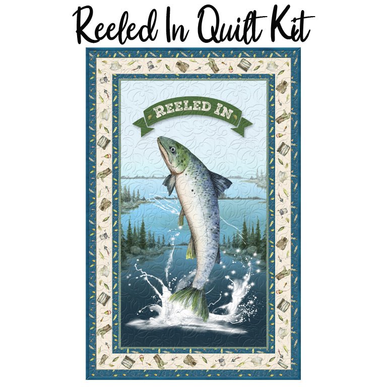 Reeled In Quilt Kit from Wilmington - Wilmington Prints from Fort Worth Fabric Studio