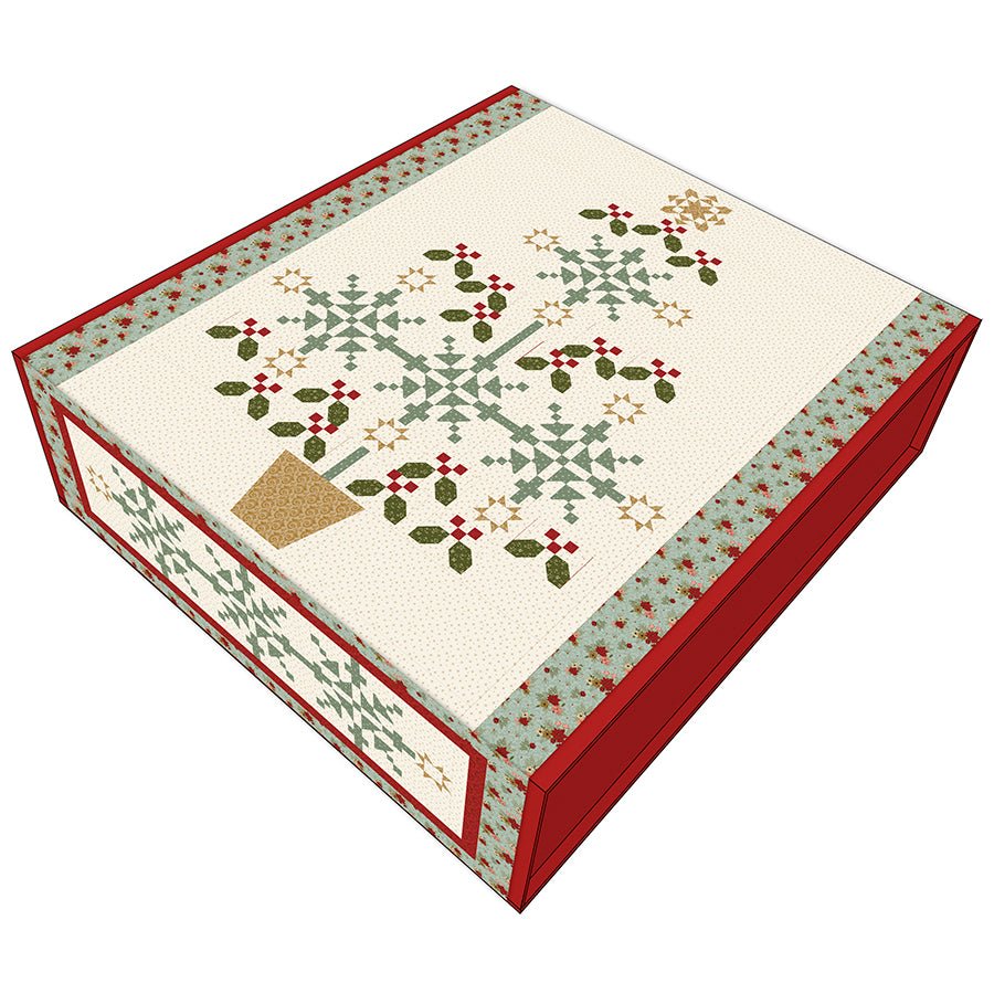 Spruce It Up Boxed Quilt Kit with Christmas Greetings from Riley Blake - Riley Blake from Fort Worth Fabric Studio