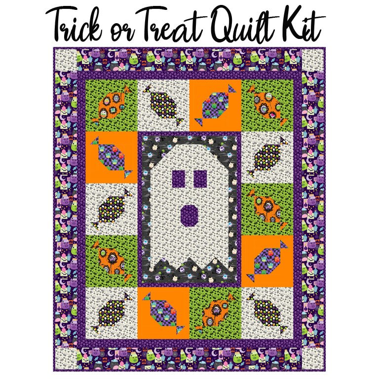 Trick or Treat Quilt Kit with Squishmallows Boo Squad from Northcott - Northcott from Fort Worth Fabric Studio