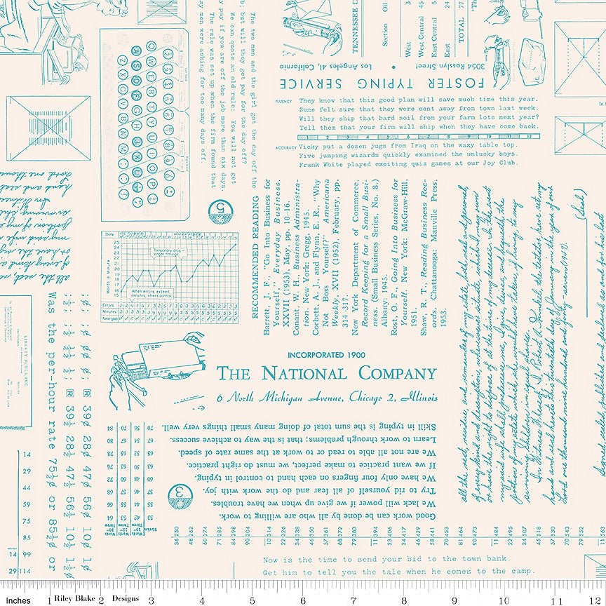 TYPE/ography Background Raindrop Yardage by Riley Blake