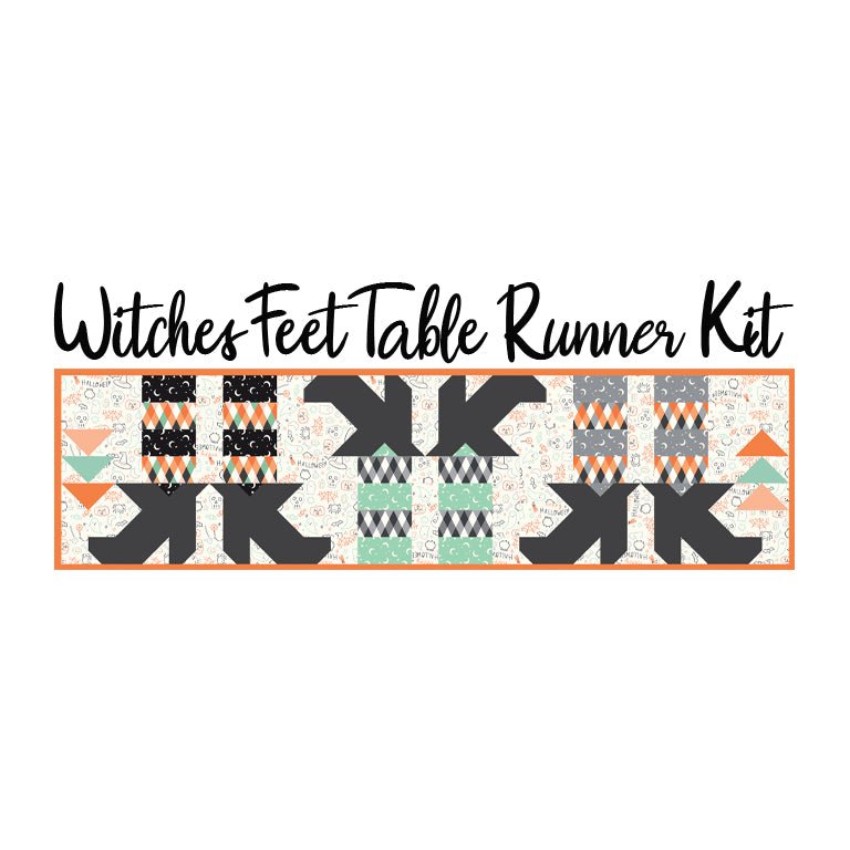 Witches Feet Table Runner Kit with Frank & Friends from Riley Blake - Riley Blake from Fort Worth Fabric Studio
