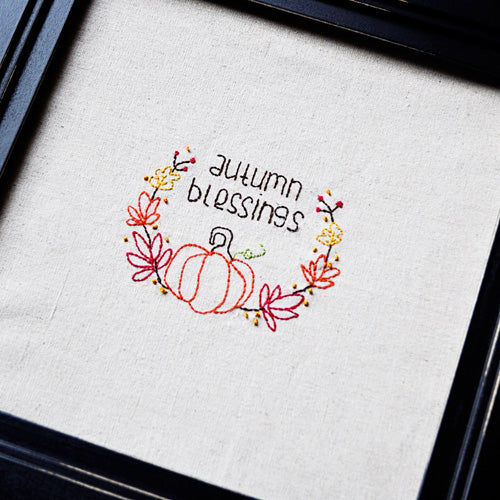 Autumn Blessings Stitchable Pattern