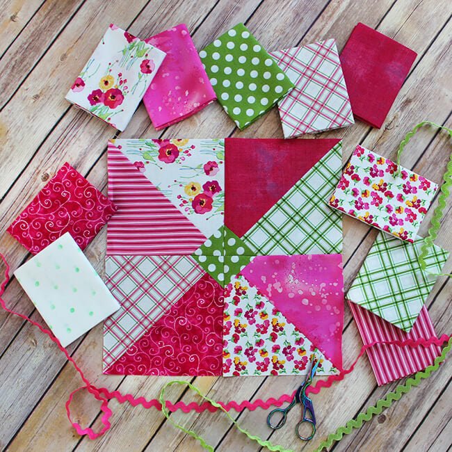 Pin-Tucked Pinwheel Block Pattern - Fort Worth Fabric Studio