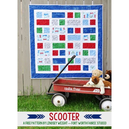 Scooter Quilt Pattern - Fort Worth Fabric Studio