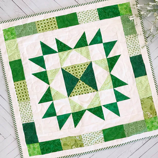Scrappy Star Table Topper Quilt Pattern - Fort Worth Fabric Studio