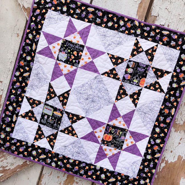 Spooky Stars Table Topper Quilt Pattern - Fort Worth Fabric Studio