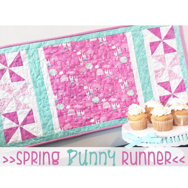 Spring Bunny Table Runner Pattern - Fort Worth Fabric Studio