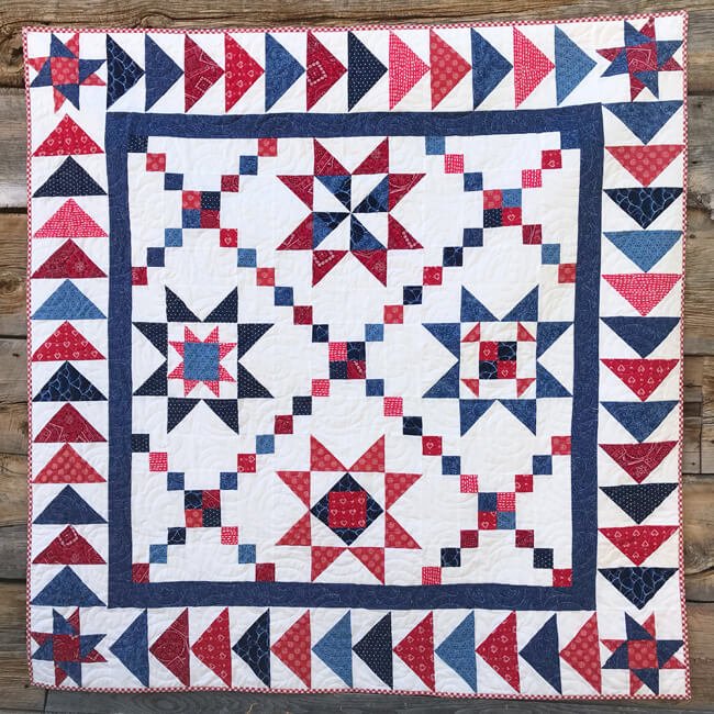 Star Spangled Quilt Along Pattern - Fort Worth Fabric Studio