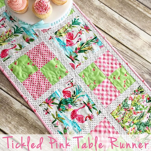 Tickled Pink Table Runner Pattern - Fort Worth Fabric Studio