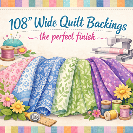 Why Quilters Love 108" Wide Quilt Backings (and How to Use Them) - Fort Worth Fabric Studio