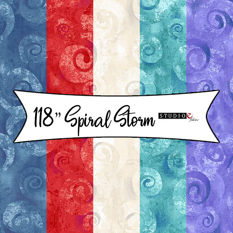 118" Spiral Storm by Lilac Bee for Studio E Fabrics