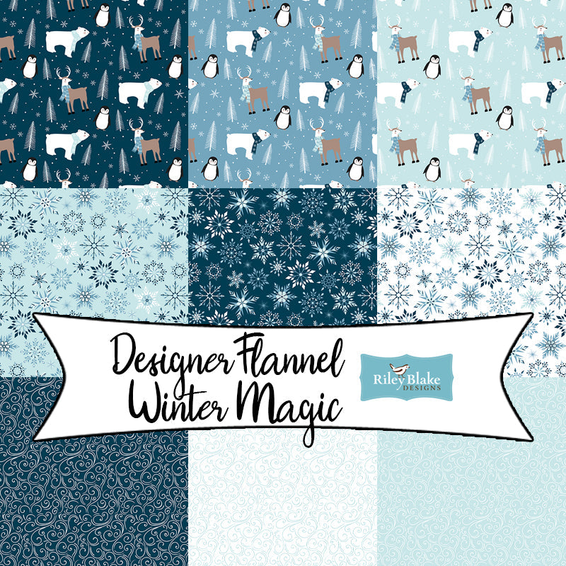 Designer Flannel Winter Magic by Dani Mogstad for Riley Blake Designs