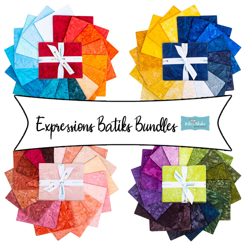 Expressions Batiks Bundles from Riley Blake Designs