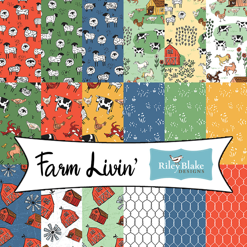 Farm Livin' by Diane Labombarbe for Riley Blake Designs