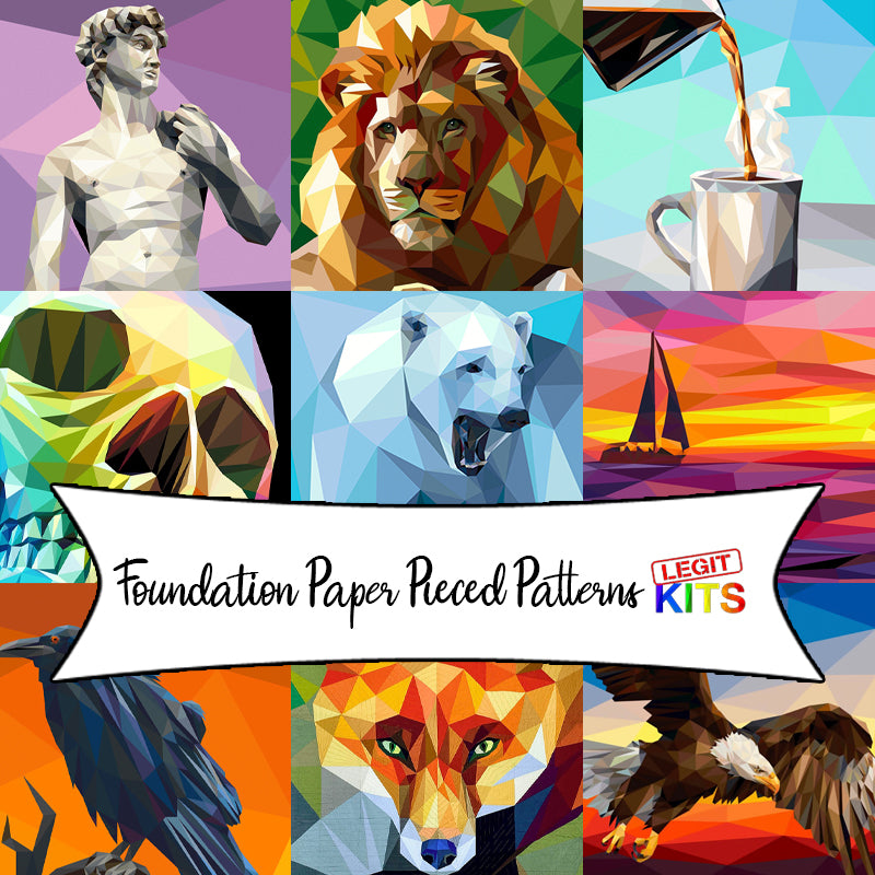 Foundation Paper Pieced Patterns & Quilt Kits from Legit Kits Design