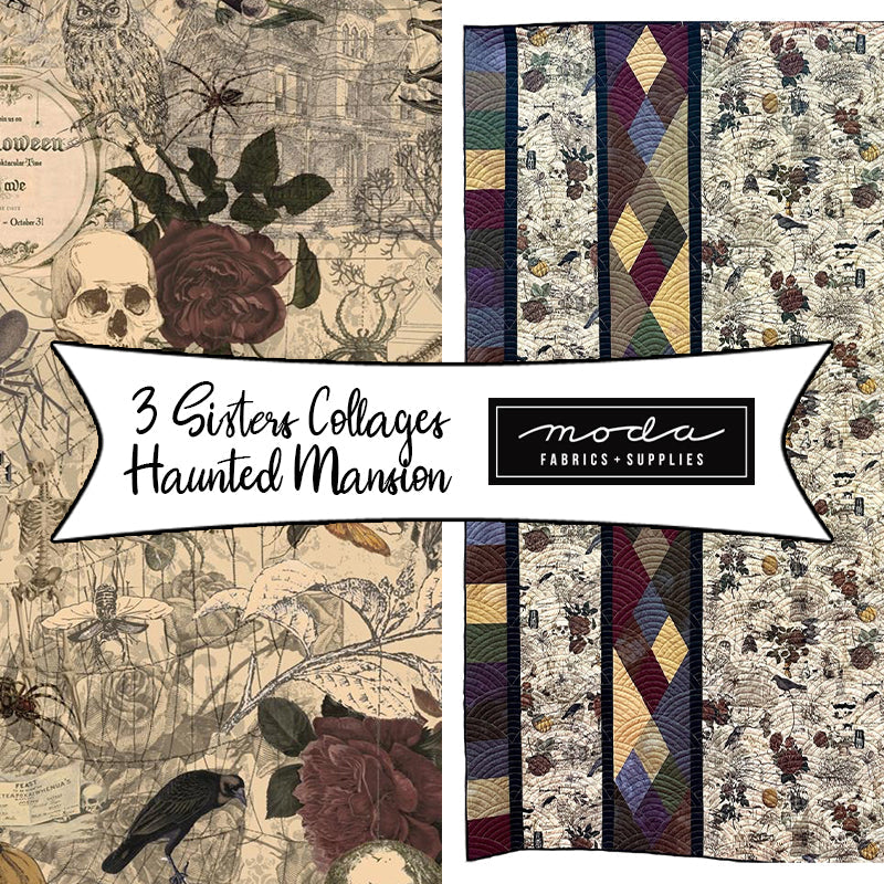 3 Sisters Favorites Collages Haunted Mansion by 3 Sisters for Moda Fabrics