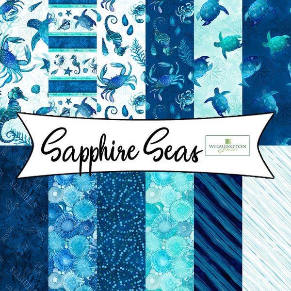 Sapphire Seas by Danielle Leone for Wilmington Prints - Fort Worth Fabric Studio