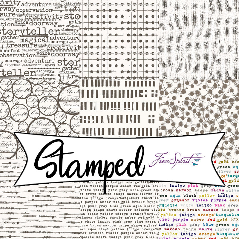 Stamped by Seth Apter for Free Spirit Fabrics