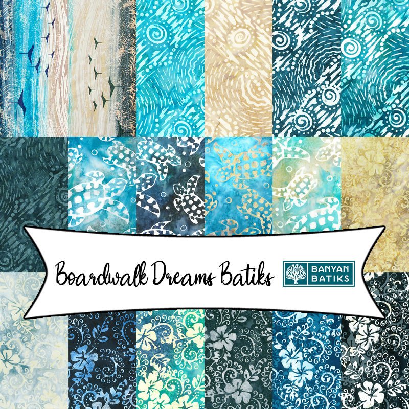 Boardwalk Dreams Batiks from Banyan Batiks Studio - Fort Worth Fabric Studio