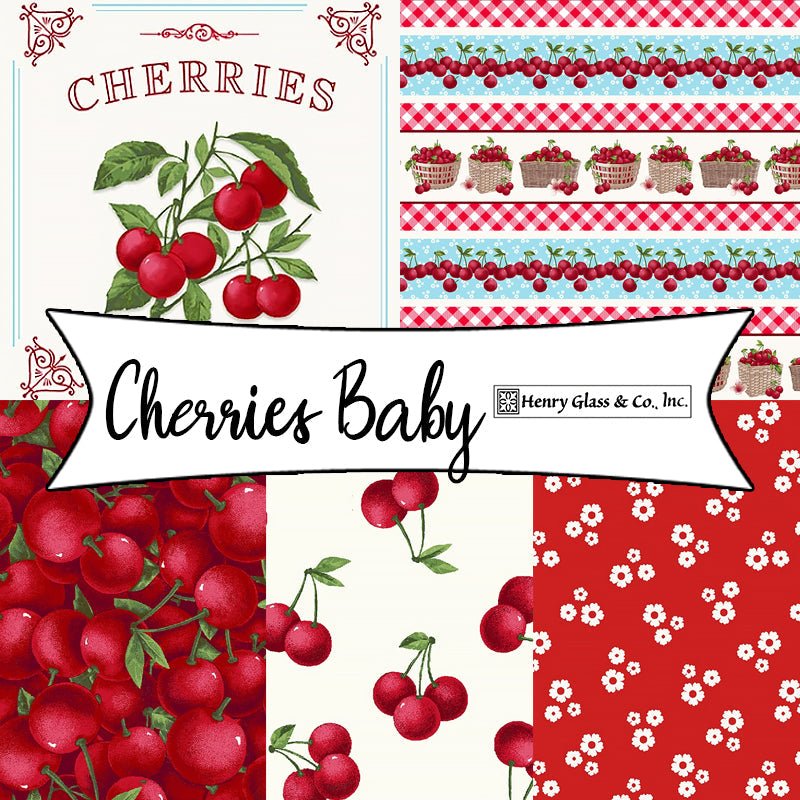 Cherries Baby by Jessica Mundo for Henry Glass Fabrics - Fort Worth Fabric Studio