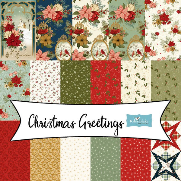 Christmas Greetings by Sandy Gervais for Riley Blake Designs - Fort Worth Fabric Studio