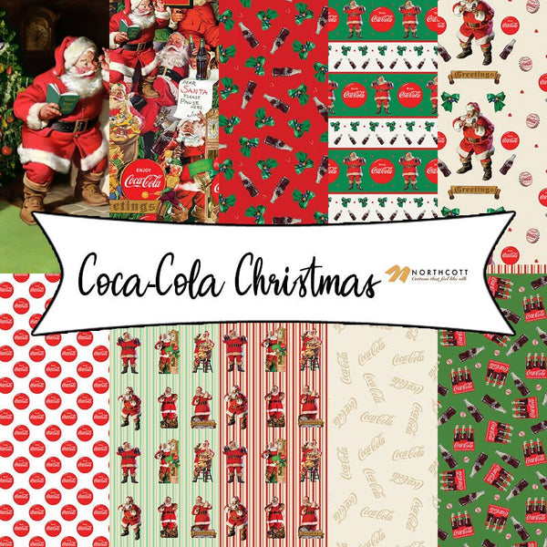 Coca-Cola Christmas from Northcott Fabrics - Fort Worth Fabric Studio
