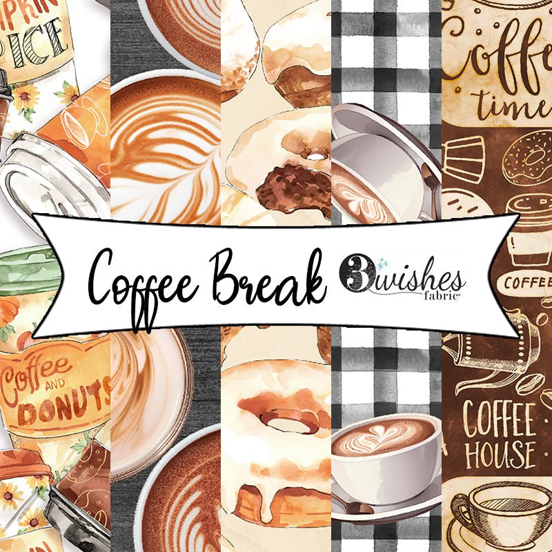 Coffee Break by Scott Barnes for 3 Wishes Fabrics - Fort Worth Fabric Studio