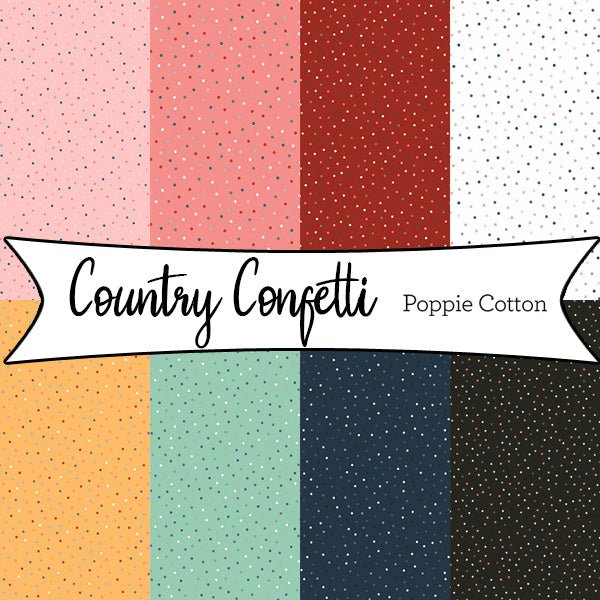 Country Confetti from Poppie Cottton Fabrics - Fort Worth Fabric Studio
