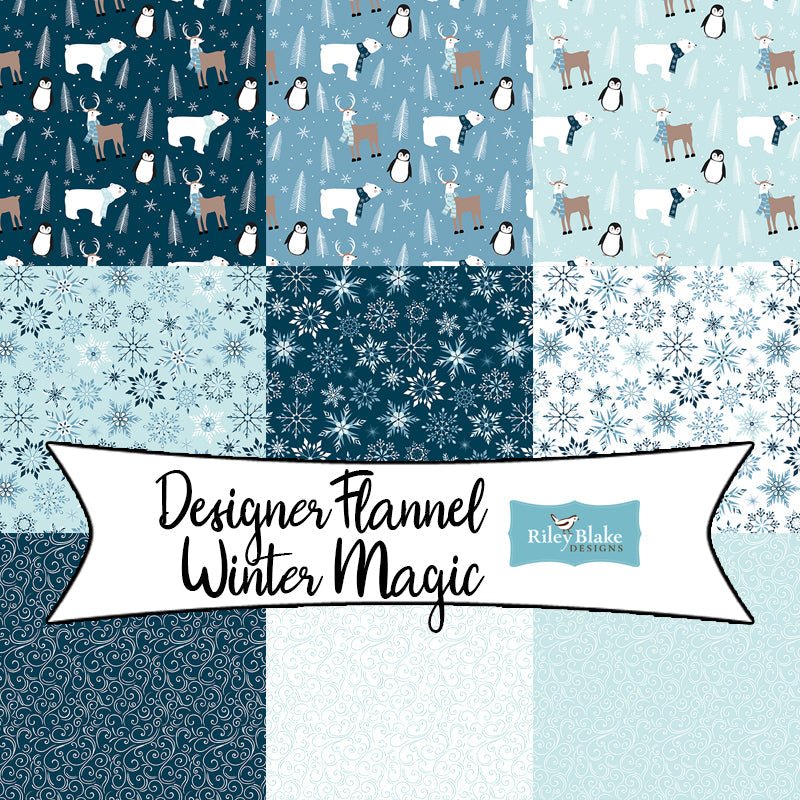 Designer Flannel Winter Magic by Dani Mogstad for Riley Blake Designs - Fort Worth Fabric Studio