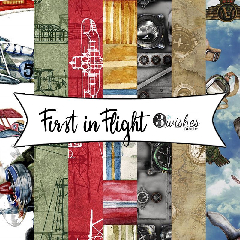 First in Flight by Michael Moon for 3 Wishes Fabric - Fort Worth Fabric Studio