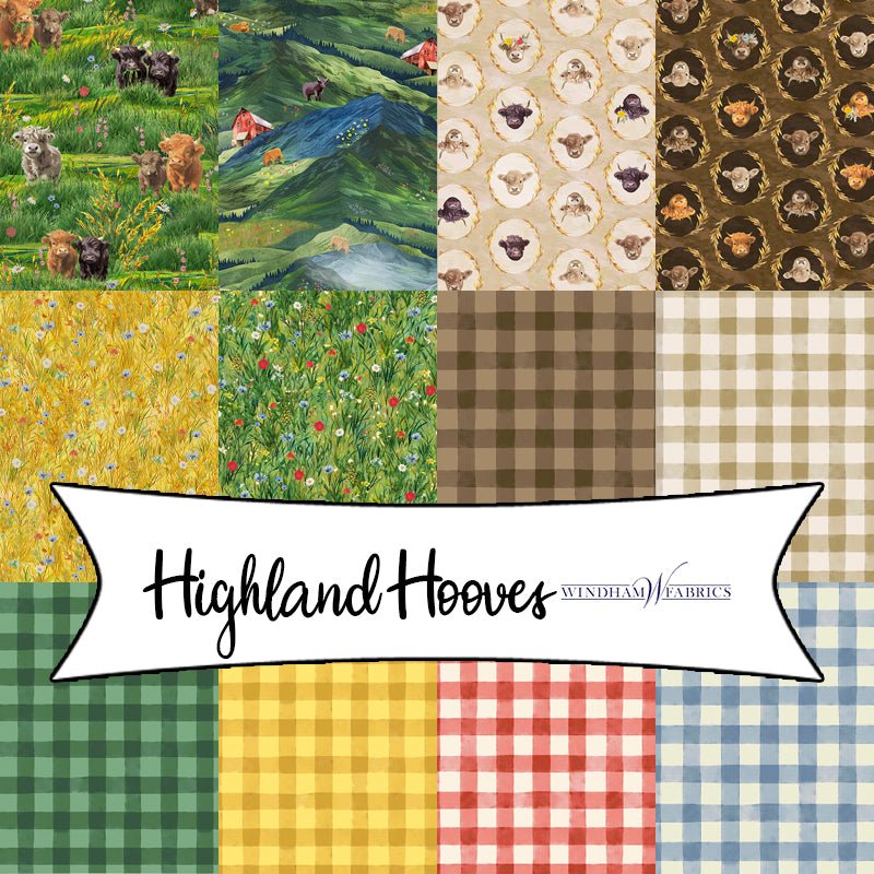 Highland Hooves by Whistler Studios for Windham Fabrics - Fort Worth Fabric Studio