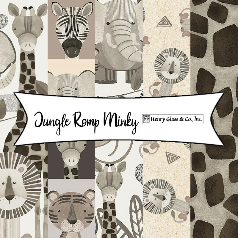 Jungle Romp Minky by Betsey Cavallo for Henry Glass Fabrics - Fort Worth Fabric Studio