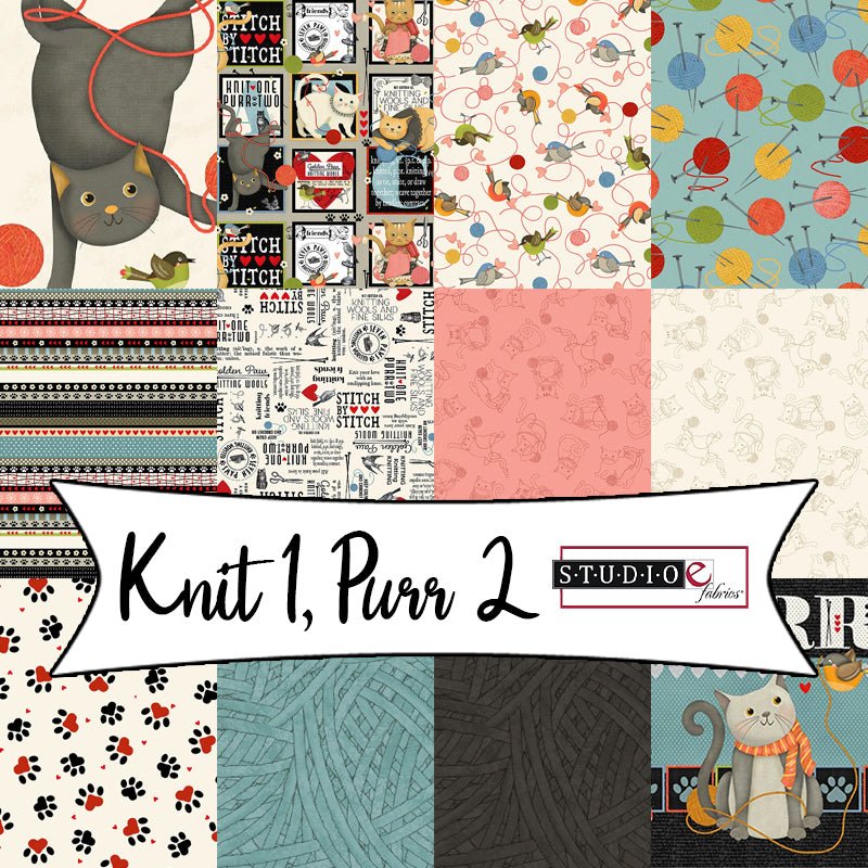 Knit 1, Purr 2 by Lori Nawyn for Studio E Fabrics - Fort Worth Fabric Studio