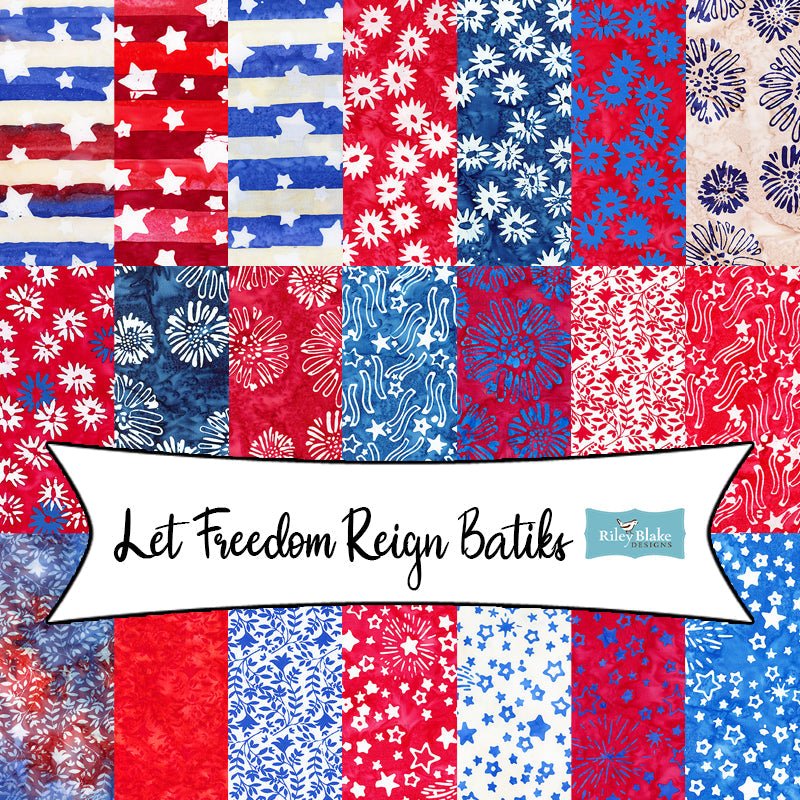 Let Freedom Reign Batiks from Riley Blake Designs - Fort Worth Fabric Studio