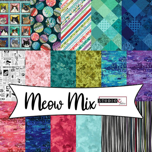 Meow Mix by Timna Tarr for Studio E Fabrics - Fort Worth Fabric Studio